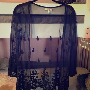 Black Lace Cardigan